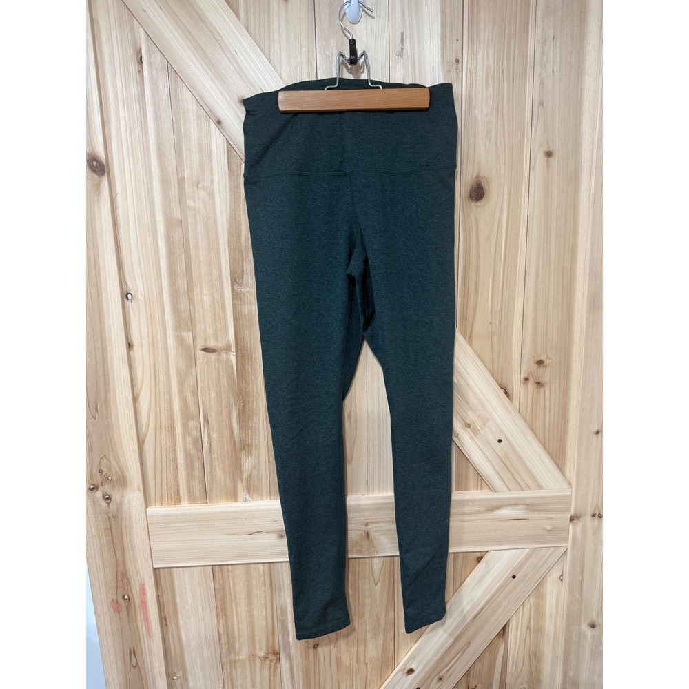 Zella Women Dark Green Heathered High Waisted Active Leggings Size Medium
